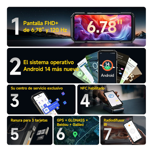 Celular Ulefone Armor 27t Pro Thermal Imaging Dual Sim 5g Rugged Phone 12+12gb 256gb 10600mah Batería 50mp+64mp Cámara De Visión Nocturna Smartphone