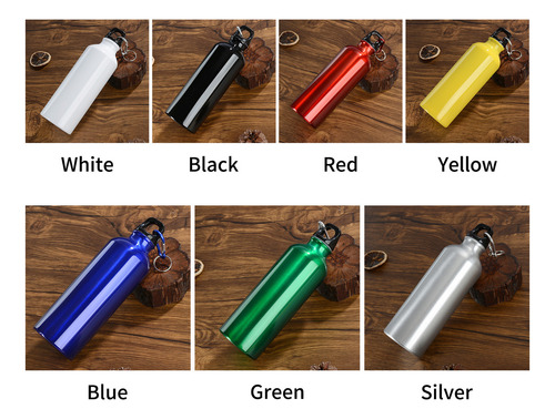 500ml Portable Aluminum Water Bottle With Carabiner