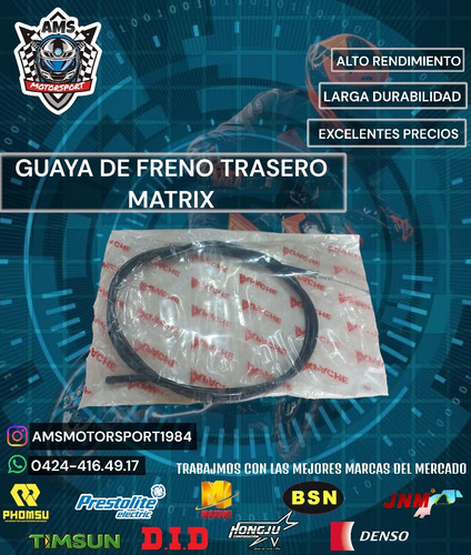 Guaya De Freno Trasero Matrix 