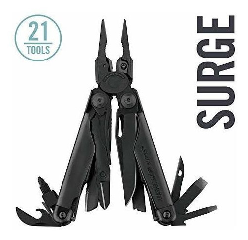 Leatherman - Multitool Surge, Negro Con Funda Molle (830278)