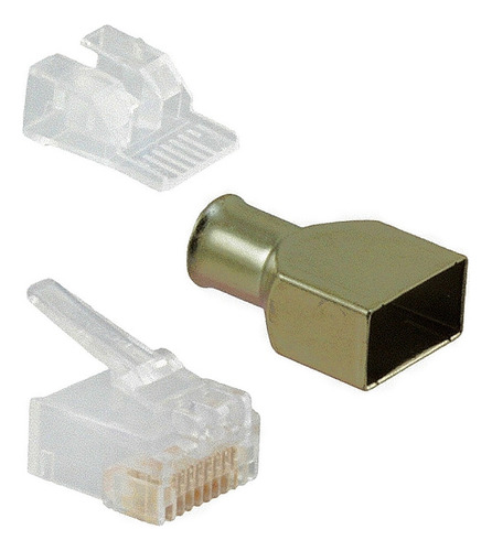 50 Plug Rj45 Cat6 Amp Original Para Cable Utp Ftp Stp