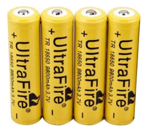 Bateria De Litio Recargable 18650, Ultrafire,3.7vdc,9800mah