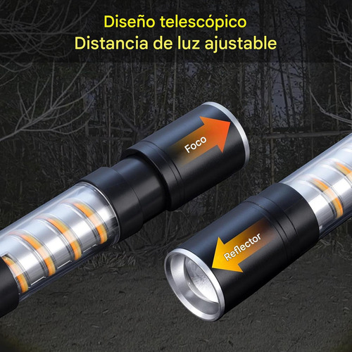 Lampara Recargable Led Linternas Lampara De Tacticos