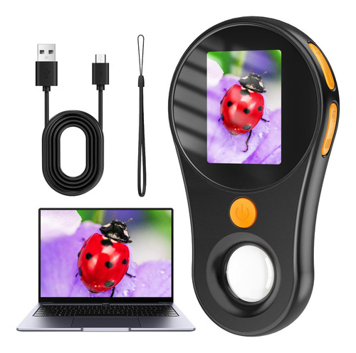Microscopio Digital Portátil 200x Con 3 Niveles De Luz Led