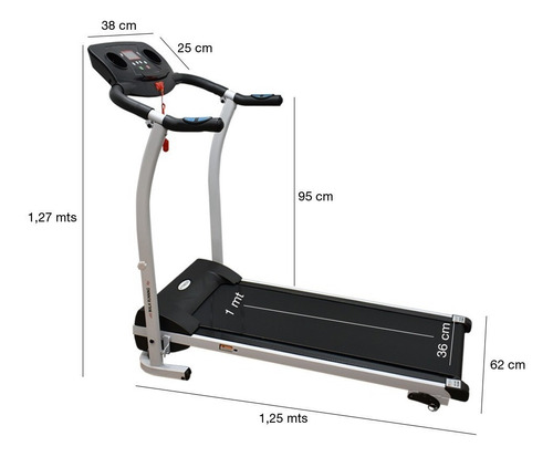 Imagen 6 de 8 de Caminador Trotador Eléctrico Plegable 2.0hp Con Monitor Led