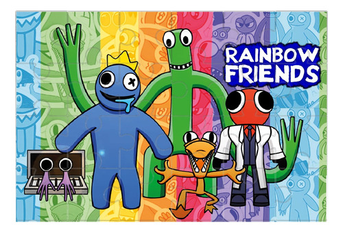 Puzzle Rompecabezas Rainbowfriends Roblox 2 Niños Regalo 