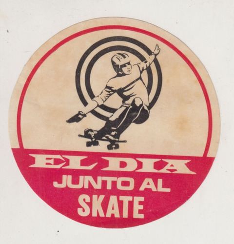 Sticker De Diario El Dia Junto Al Skate Uruguay Deportes 
