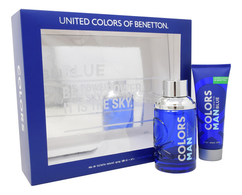 Set Colors Blue Man 2pz 100ml Edt Spray/ After Shave 75ml