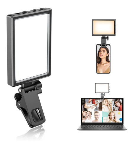 Eicaus Luz Led Recargable Para Selfie Con Clip Para Monitor