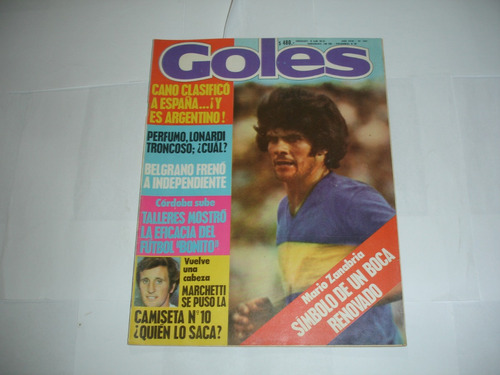 Revista Goles 1507 Boca 4 Cipolletti 1 Nacional 77 Excelent 