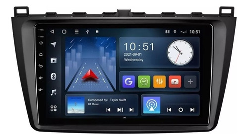 Estéreo De Pantalla 9' Android 10 Mazda 6 2008-2014