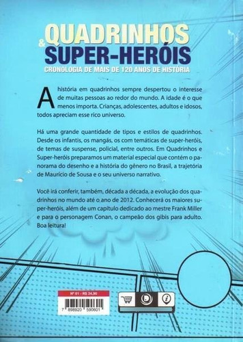 Livro Quadrinhos & Super-herois Ed. 1