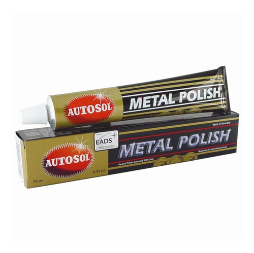 2 Polidor De Metal Auto Sol Cromado Moto Aluminio Brasão