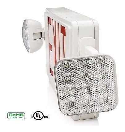 Imagen 3 de 5 de Comercial Led Rojo Señal De Salida Y El Luminario Emergencia