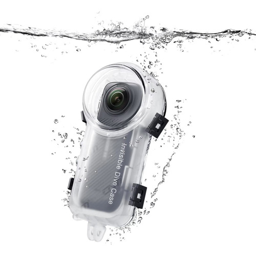 Caixa Estanque Invisível De Mergulho Para A Insta 360 X4 Cor Branco