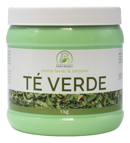 Crema Facial & Corporal De Te Verde Para Piel Grasa (1 Kilo)