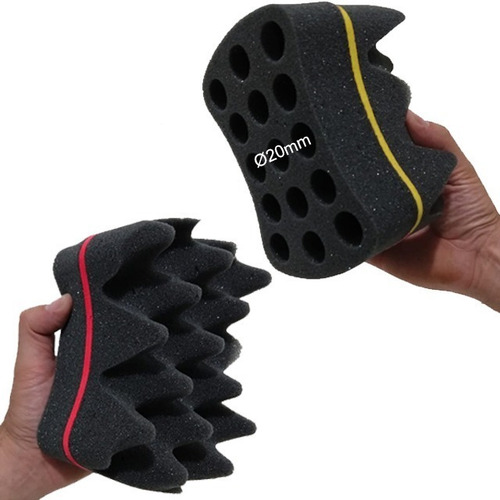 3 Esponja Nudred Dupla Casca De Ovo Turbo P M G Cabelo Afro