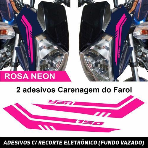 Adesivo Yamaha Factor 150 2024 Rosa Neon Cód.1