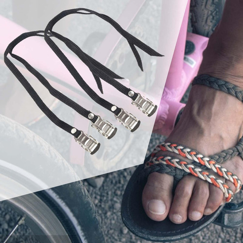 ( 4 Piezas Correas De Pedal De Bicicleta Correas De Pedal