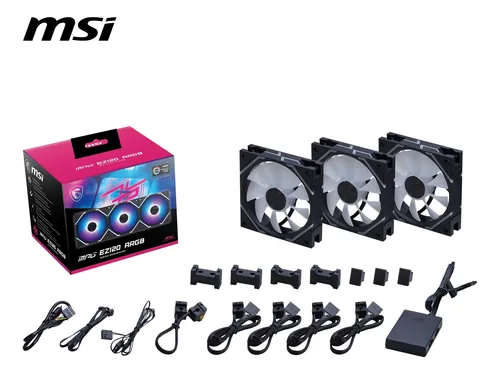 Conector Magnético Fan Msi Mpg Ez120 Argb-3b De 120 Mm Argb
