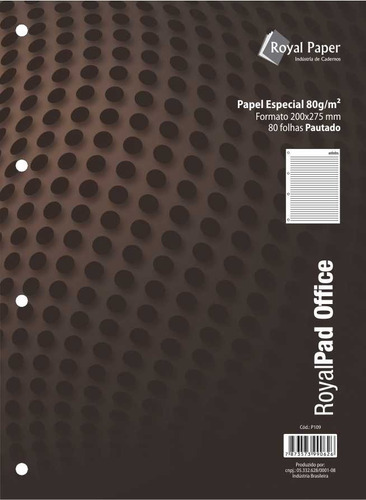 Refil Para Fichário Royalpad Office Pautado 80g - 5 Unid