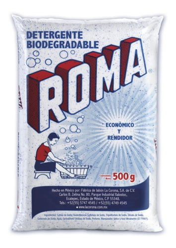 Detergente Para Ropa Roma 500g