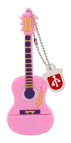 Memoria Usb 32gb Diseño Forma Figura Guitarra Acustica