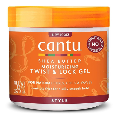 Cantu Rizos Curls Hidratante Twist & Lock Gel Shea Butter 