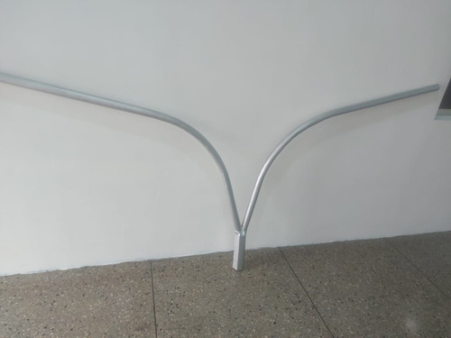 Brazo Alumbrado Publico Curvo 1.80 Mtrs Doble