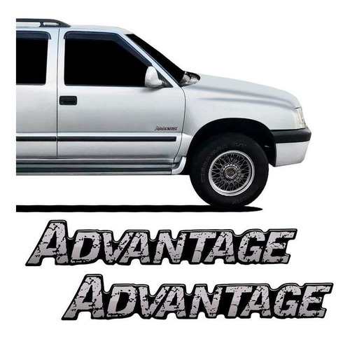 Adesivos Advantage Blazer S10 Emblema Da Porta Resinado