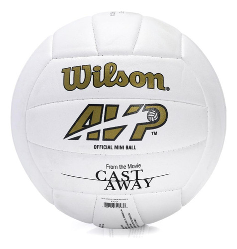 Bola De Volei Wilson Castaway Mini - Náufrago Cor Branco