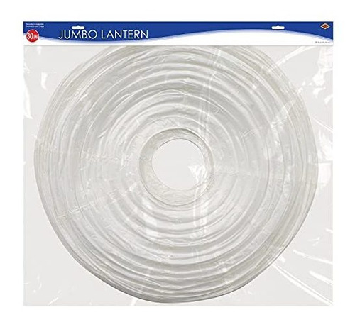 Portavelas Farol Gigante De Papel Beistle, 30 Pulgadas, Blan