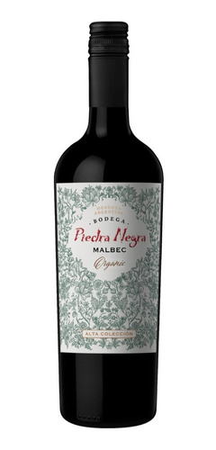 Vino Piedra Negra Malbec Orgánico Alta Colección 750ml.