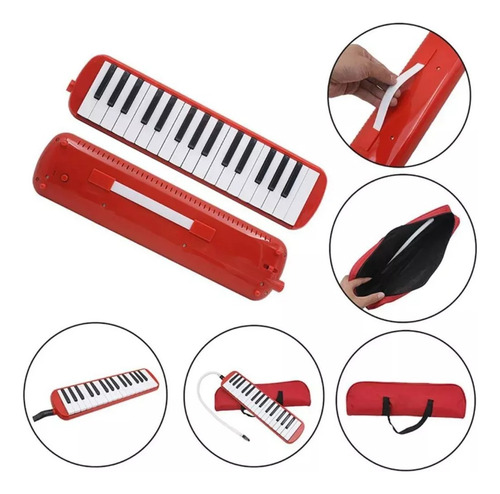 Melodica Escolar 32 Teclas Pk Estuche Incluido