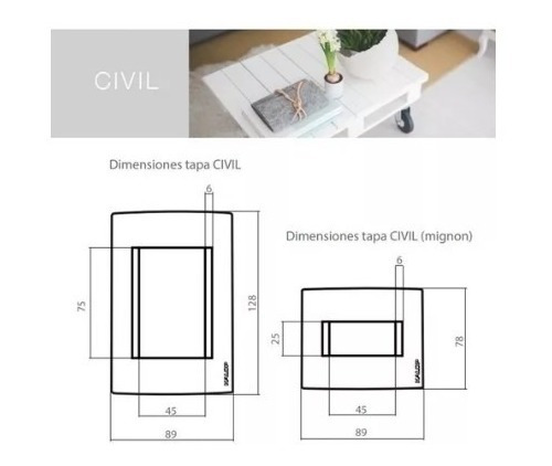 Llave Armada Toma Doble Norm. + Caja 10x5 Pvc Kalop Civil X5