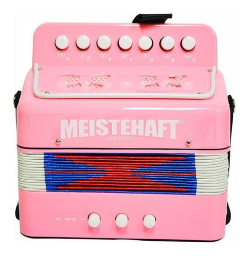 Acordeon Niño 2 Bajos Color Rosa - Meistehaft