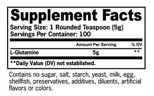 Imagen 2 de 3 de Glutamina Gat Glutamine 300 Grs