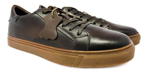 Imagen 2 de 6 de Tenis Urbano Para Caballero Estilo Sneaker Piel Genuina