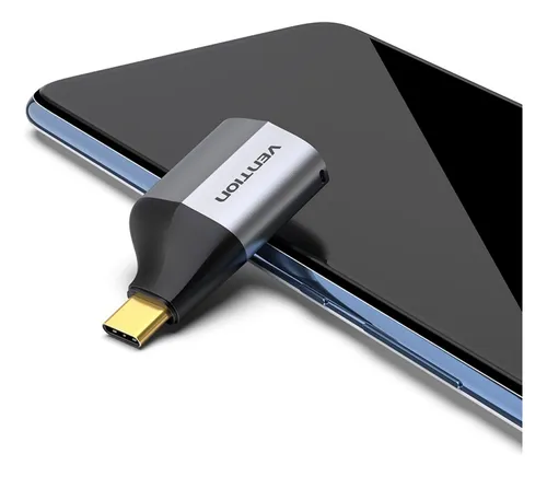 Adaptador Tipo C Macho A Hdmi Hembra Aluminio Gris Vention