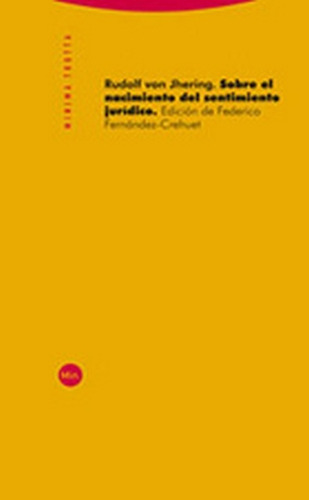 Sobre El Nacimiento Del Sentimiento Juridico - Rudolf Von Jh