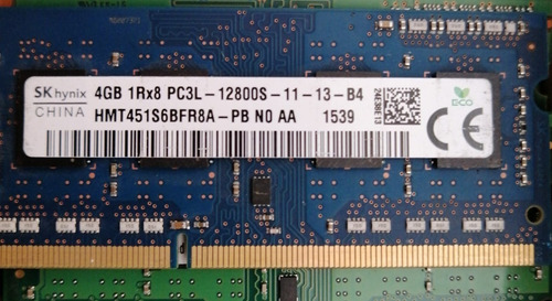 Memoria Ram Portatil Ddr3  Pc3l  12800s  8gbs  (2*4gbs )