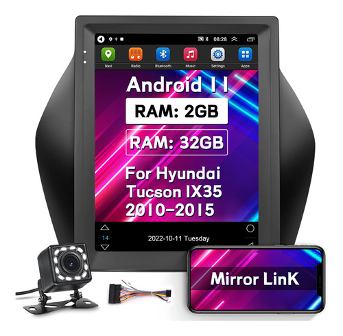 Radio Hyundai Tucson Ix35 2010-2015, Android 11, Radio Ester