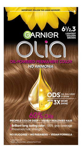 Garnier Olia - Tinte Permanente Para El Cabello Sin Amonía.