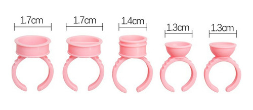 Anillo Para Pegamento Pestañas Soporte Ajustable Set F