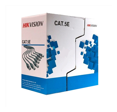 Cable Utp Cat5e Hikvisión 100% Cobre X 10 Metros