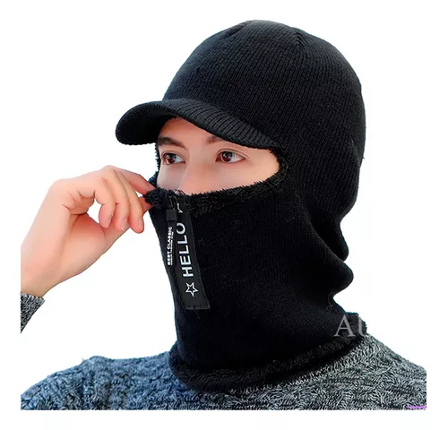 Balaclava 2 Huecos Pasamontañas Hombre Mujer Adulto Gorro