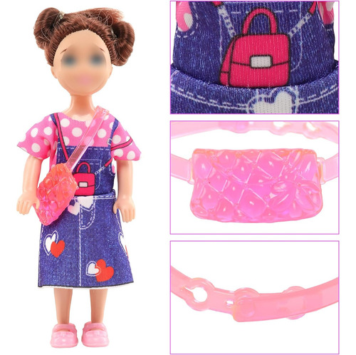 Enocht 5.3 Pulgadas Ropa Y Accesorios De Muñecas 5 Trajes De