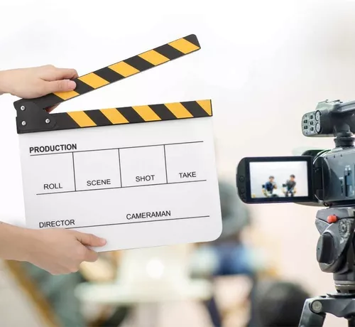 GIRO accesorios para fotografía y video - ‼Buscas equiparte con lo mejor‼ ☑Claqueta  Profesional para Productores de Cine y Television📽📺 ☑Material: Acrílico,  fácil de ser escrito o limpiarse. 🛒  Adquierelo:👉🏻 Contactenos: 📲