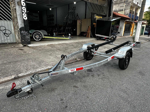 Carretinha Usada Emplacada Para Jet Ski - Galvanizada