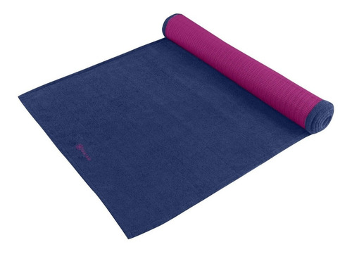 Toalla Yoga Extra Absorbente Gaiam Grippy Towel Azul / Rosa